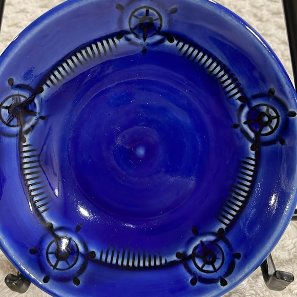 Art Pottery Nautical Ship Wheel Soap Trinket Dish - Picture 3 of 7